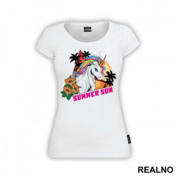 Summer Sun - Unicorn - Jednorog - Majica