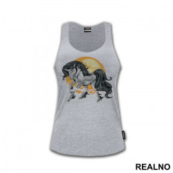 Dark Unicorn Sun Set - Jednorog - Majica