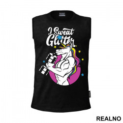 I Sweat Glitter - Unicorn - Jednorog - Majica
