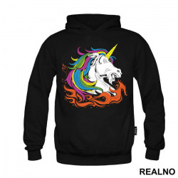 Breathing Fire - Unicorn - Jednorog - Duks