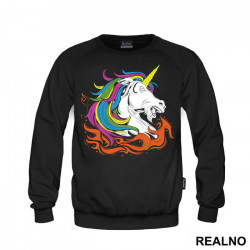 Breathing Fire - Unicorn - Jednorog - Duks
