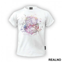 Hufflepuff Crest Color Splash - Harry Potter - Majica