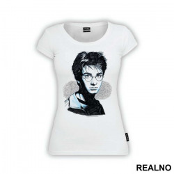 Black And Blue Portrait - Harry Potter - Majica