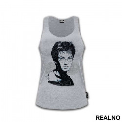 Black And Blue Portrait - Harry Potter - Majica