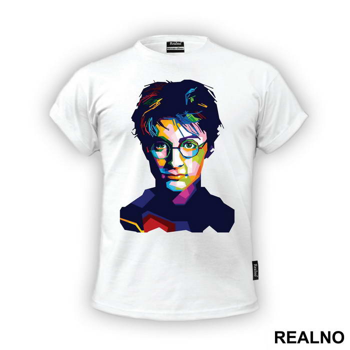 Polygonal Portrait - Harry Potter - Majica