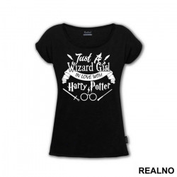 Just A Wizard Girl In Love With - Harry Potter - Majica