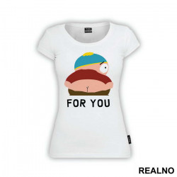 OUTLET - Bela ženska majica veličine XL - South Park