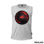 Red And Black Logo - Mortal Kombat - Majica