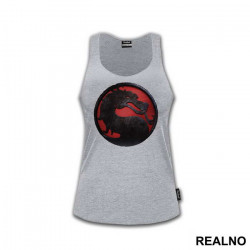 Red And Black Logo - Mortal Kombat - Majica