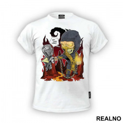 Chibi Scorpion - Get Over Here - Mortal Kombat - Majica