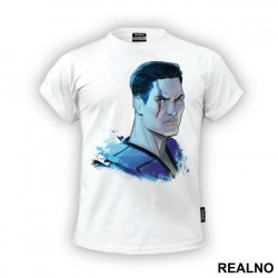 Sub Zero Human Portrait Illustration - Mortal Kombat - Majica Sub Zero Human Portrait Illustration - Mortal Kombat - Majica