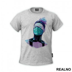 Khameleon Portrait Illustration - Mortal Kombat - Majica