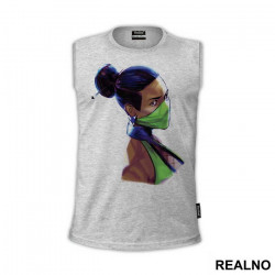 Jade Portrait Illustration - Mortal Kombat - Majica