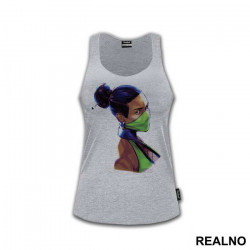 Jade Portrait Illustration - Mortal Kombat - Majica