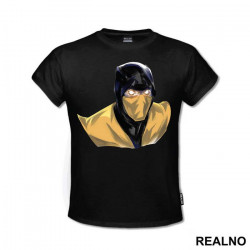 Scorpion Portrait Illustration - Mortal Kombat - Majica Scorpion Portrait Illustration - Mortal Kombat - Majica