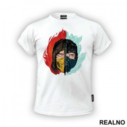 Half Scorpion Half Sub Zero - Mortal Kombat - Majica