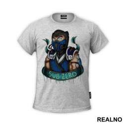 Sub Zero Banner Art - Mortal Kombat - Majica Sub Zero Banner Art - Mortal Kombat - Majica