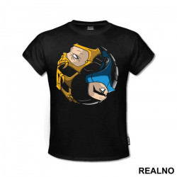 Scorpion And Sub Zero Yin Yang - Mortal Kombat - Majica Scorpion And Sub Zero Yin Yang - Mortal Kombat - Majica