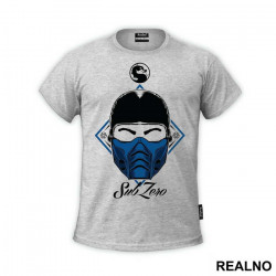 Sub Zero Head Illustration - Mortal Kombat - Majica Sub Zero Head Illustration - Mortal Kombat - Majica