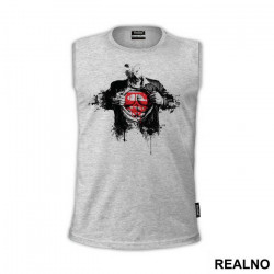 Shirt Rip Splash - Superman - Majica