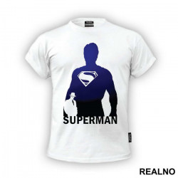 Blue Silhouette - Superman - Majica