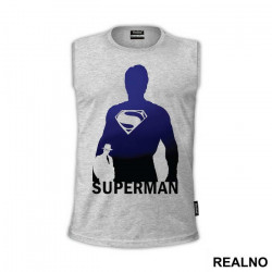 Blue Silhouette - Superman - Majica