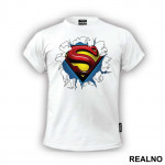 Logo Shirt Rip - Superman - Majica