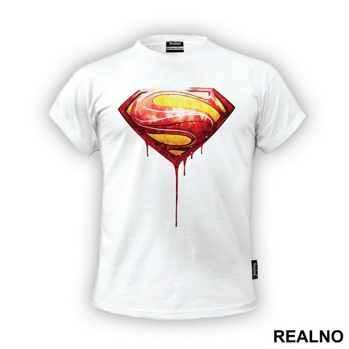 Logo Color Dripping - Superman - Majica