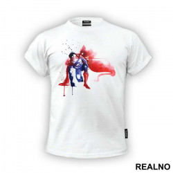 Paint Splash Laser Eyes - Superman - Majica