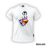 Man Of Steel Painting - Superman - Majica
