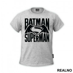 Batman Vs Text Logo - Superman - Majica