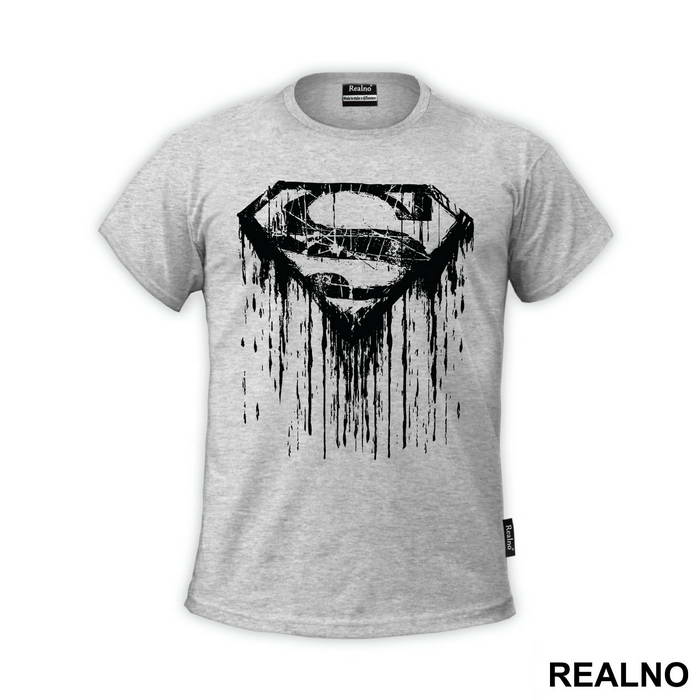 Superman Paint Splash Logo - Superman - Majica