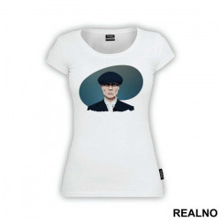 Thomas Shelby Portrait Blue Background - Peaky Blinders - Majica