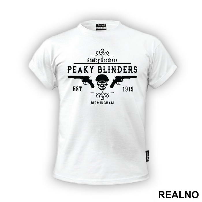 Shelby Brother Guns And Skull - Peaky Blinders - Majica