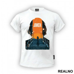 Arthur Walking Up The Stairs Double Exposure - Joker - Majica Arthur Walking Up The Stairs Double Exposure - Joker - Majica