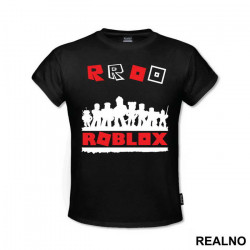 OUTLET - Crna muška majica veličine S - Roblox