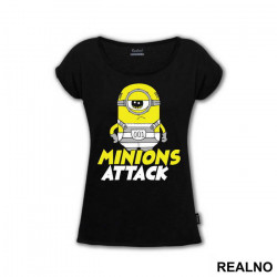 OUTLET - Crna ženska majica veličine L - Minions OUTLET - Crna ženska majica veličine L - Minions