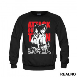 Eren And Mikasa Back To Back - Attack On Titan - Duks Eren And Mikasa Back To Back - Attack On Titan - Duks