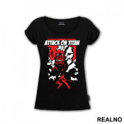 Levi Vs Colossal - Attack On Titan - Majica