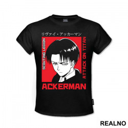 Levi Scouting Legion - Attack On Titan - Majica