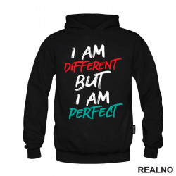 I Am Different But I Am Perfect - Red And Blue - Quotes - Duks I Am Different But I Am Perfect - Red And Blue - Quotes - Duks