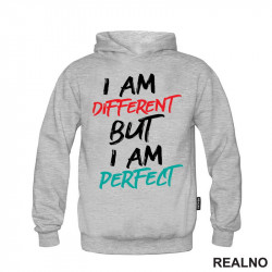 I Am Different But I Am Perfect - Red And Blue - Quotes - Duks I Am Different But I Am Perfect - Red And Blue - Quotes - Duks