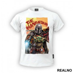 Sunset - Baby Yoda - Mandalorian - Star Wars - Majica