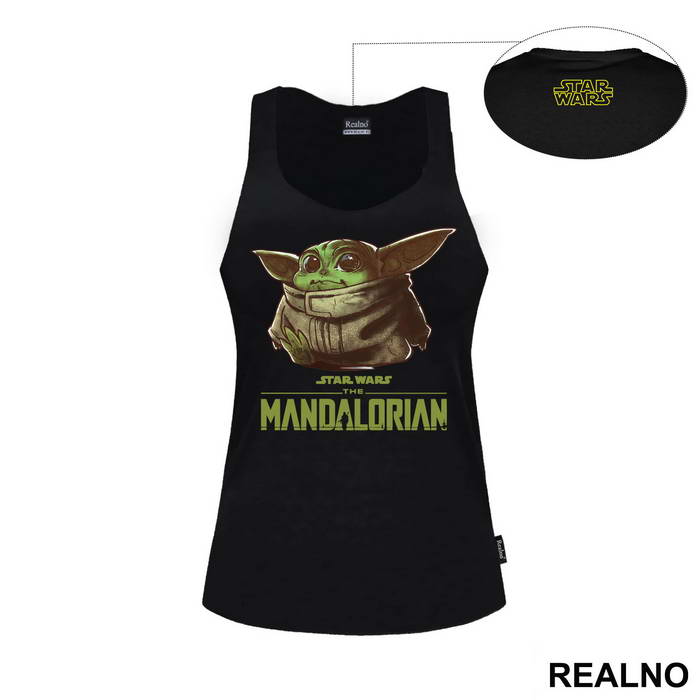 Sitting - Baby Yoda - Mandalorian - Star Wars - Majica