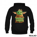 Baby Yoda With A Crown - Yoda - Mandalorian - Star Wars - Duks