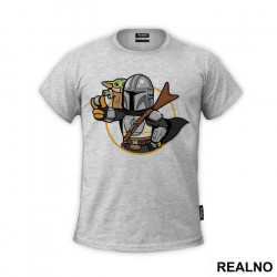 Baby Yoda And Mando - Yoda - Mandalorian - Star Wars - Majica Baby Yoda And Mando - Yoda - Mandalorian - Star Wars - Majica