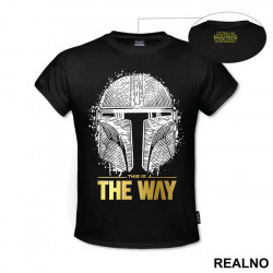 White Helmet - This Is The Way Golden - Mandalorian - Star Wars - Majica