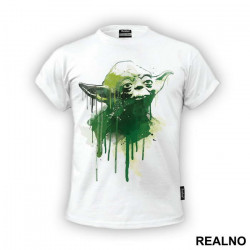 Yoda Dripping Portrait - Star Wars - Majica