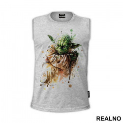 Yoda Watercolor Splash - Star Wars - Majica