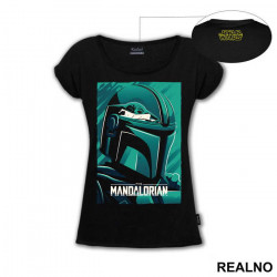 Green And Blue - Baby Yoda - Mandalorian - Star Wars - Majica